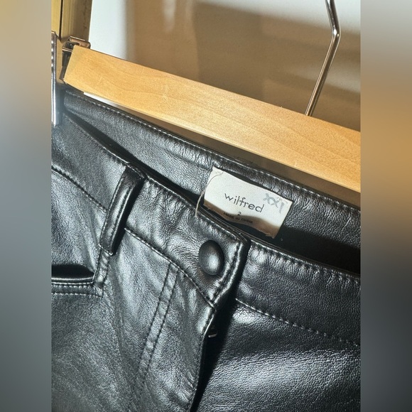 Wilfred Wide Leg Faux Leather Pant - Size 2 - Picture 3 of 6